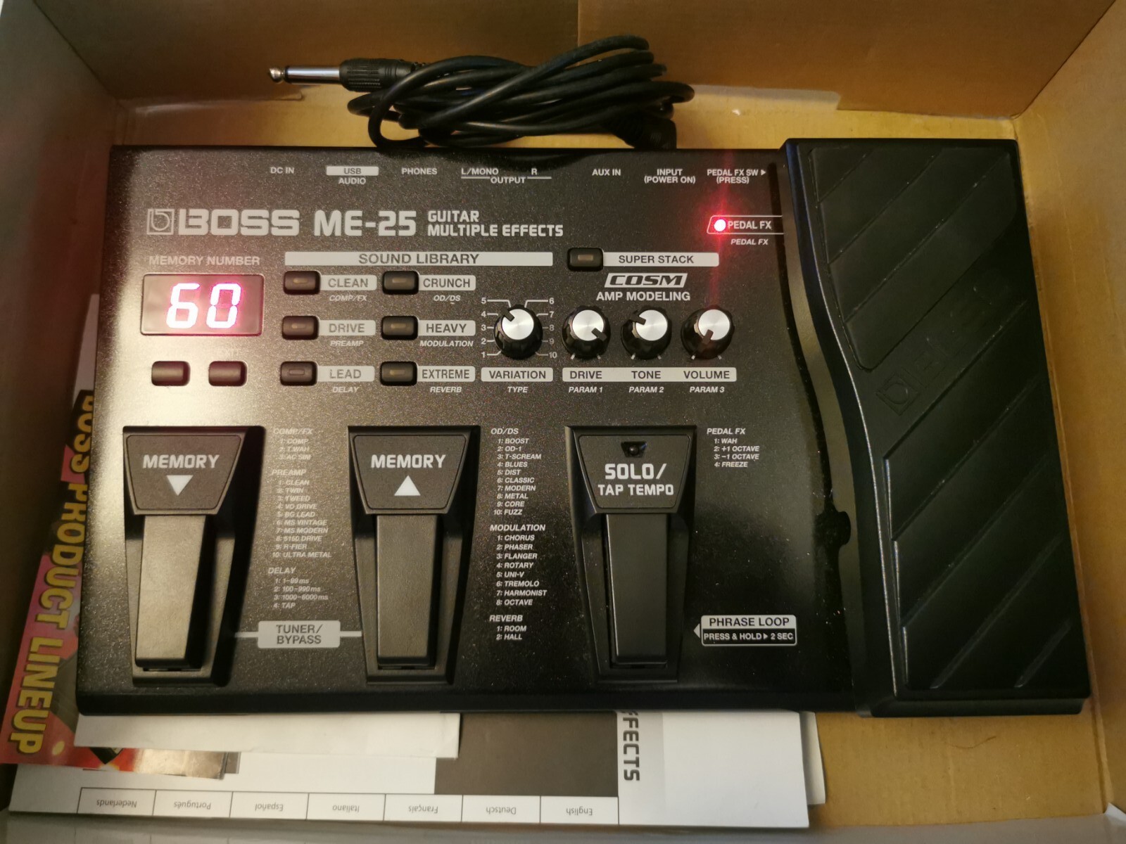 Boss ME25 COSM MultiEffects PEDAL GUITAR 761294411698 eBay