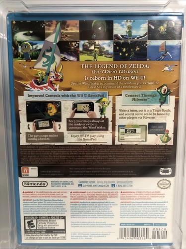 Legend of Zelda Wind Waker HD (Nintendo Wii U) New/Sealed GRADED CGC 9 A+ - Picture 6 of 10