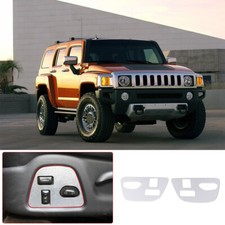 Silver Anti Scratch Seat Adjustment Button panel  Trim For Hummre H3 2005-2009