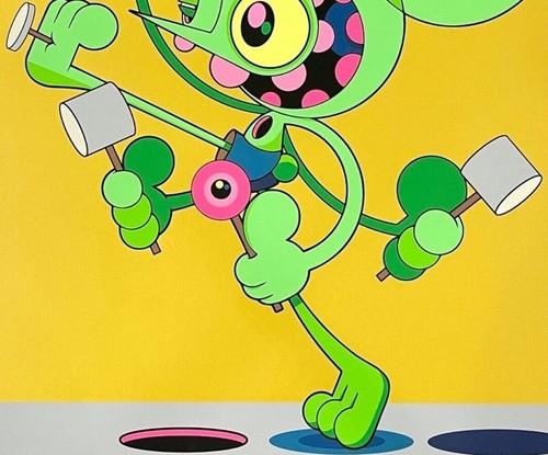DALEK 'Marching to Oblivian', 2020-24 SIGNED Ltd Ed 12 Silkscreen Print Grn NEW! - Picture 4 of 6