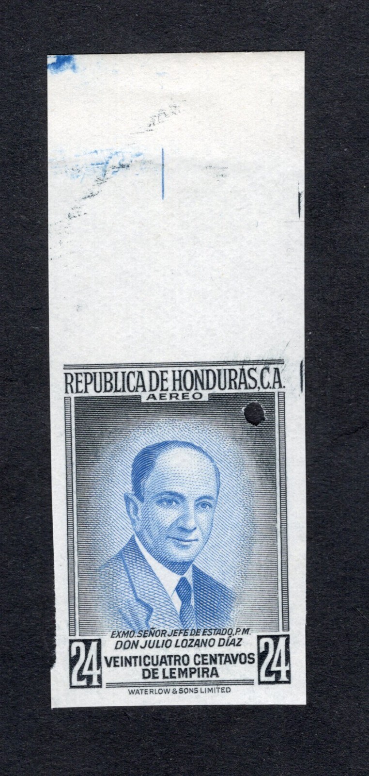 Honduras 1956 stamp Mi#Dienst 180 without Ovpt PROOF RR MNH