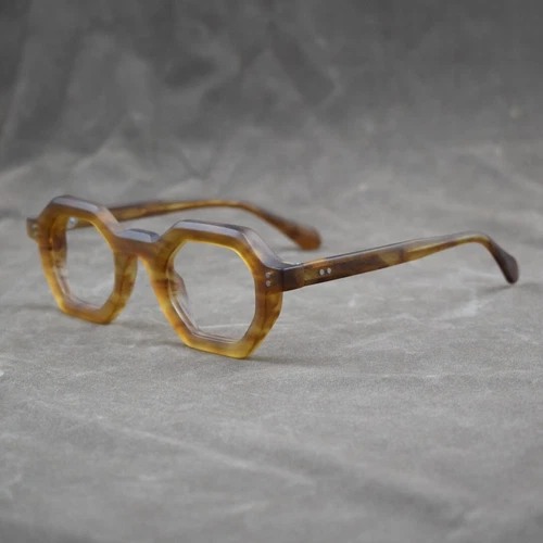 Acetat Vintage Brille quadratisch Männer Frauen klare Gläser Retro Brille Gestell - Bild 1 von 51