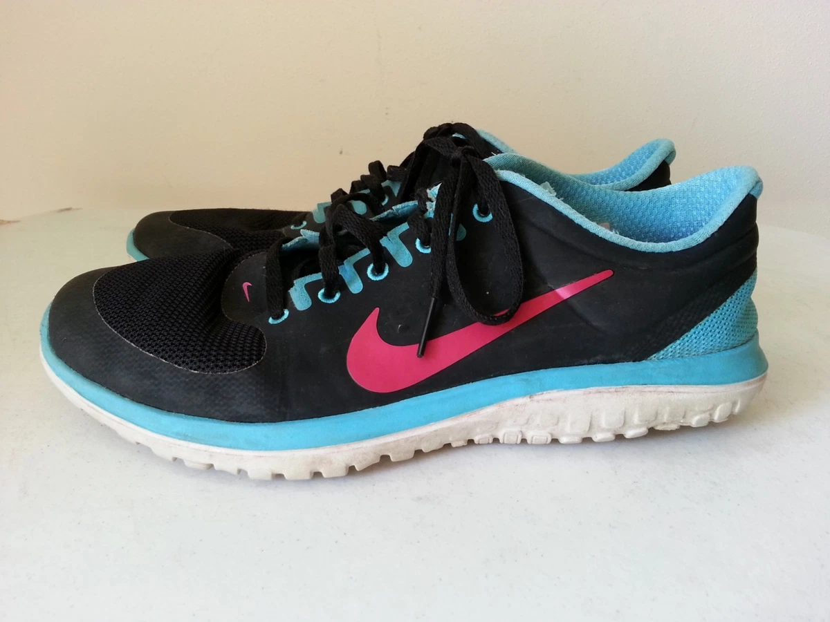 espía mantener especificación NIKE black, turquoise, rose athletic shoes - womens 8.5, euro 40 | eBay