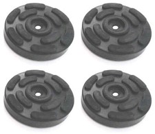 SET 4 PEZZI TAMPONI PREMIUM D. 140 mm 3 pioli PONTI SOLLEVATORI OMCN VERA GOMMA