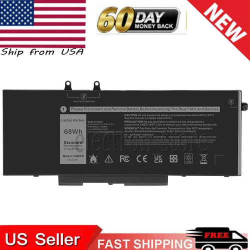 Battery for Inspiron 7706 2-in-1 Inspiron 17 7500/7506 2-in-1 Black 10X1J