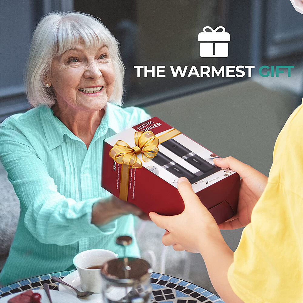 2PCS/Set Automatic Gravity RECHARGEABLE Electric Salt and Pepper mill