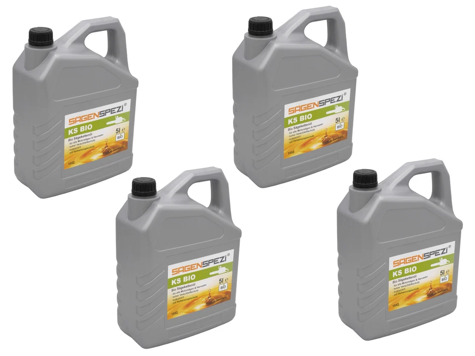 4 x 5 Liter BIO Kettensägenöl Kettenöl Sägekettenöl Kettensäge Bioöl (20 Liter) - Bild 3 von 4