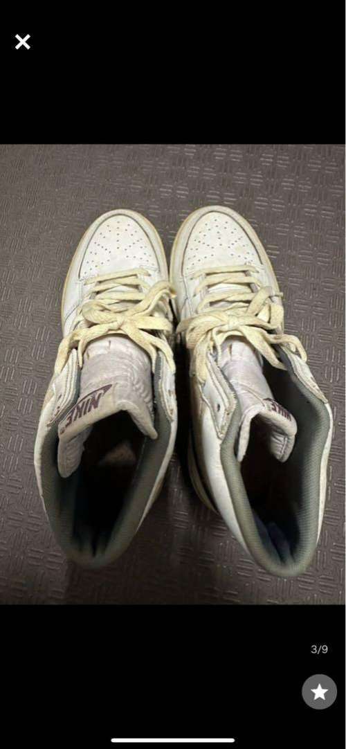 1984 NIKE SKY FORCE OG 白×紫 US10 - 靴