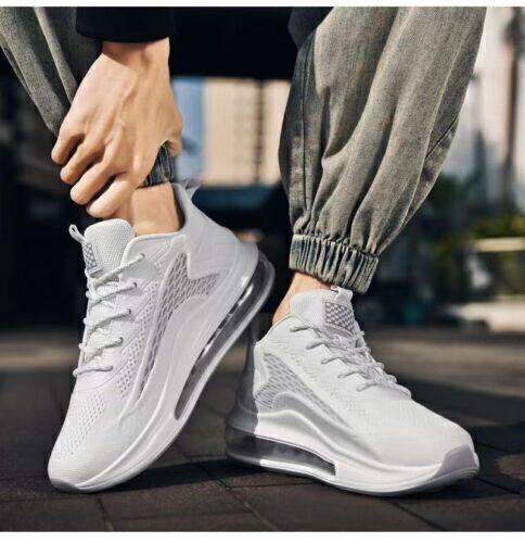 Scarpe da corsa sportive sportive da uomo donna sneakers casual ginnastica taglia UK- - Foto 24 di 32