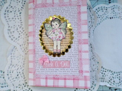 Handmade junk journal little girly theme pretty in pink