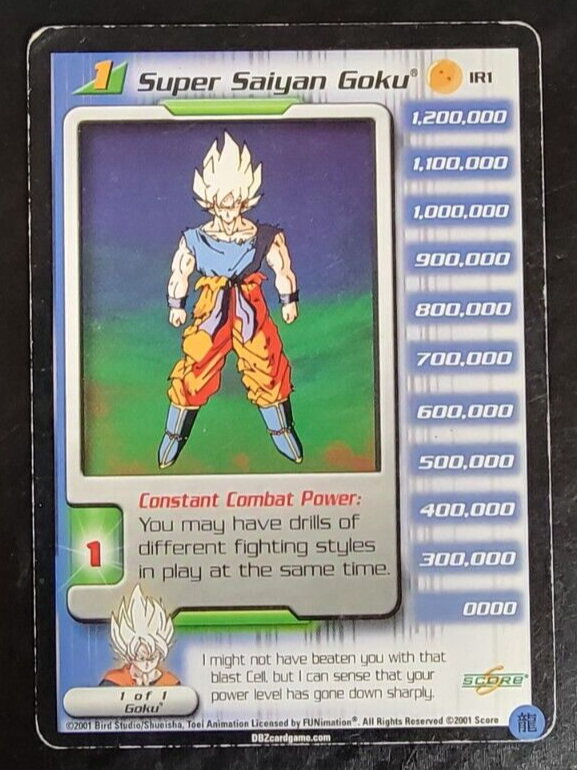 Dragon Ball Z Trading Card - Super Saiyan Goku #IR1 | eBay Dragon Ball Z Trading Card - Super Saiyan Goku #IR1 | eBay
