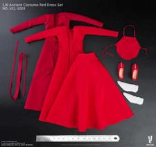  Very Cool 1/6 Ancient Costume Red Dress Set VCL1003 IN STOCK USA