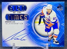 Anders Lee 2020-21 SP Authentic Sign of the Times Autograph #SOTT-AL Islanders