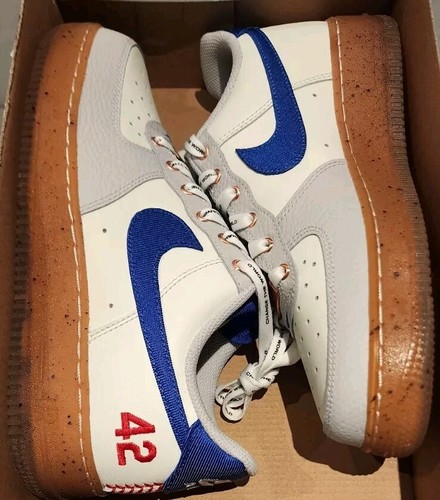 Nike Air Force 1 '07 Jackie Robinson JRD FN1868-100 Men's 7 Women’s 8.5 - Picture 2 of 8