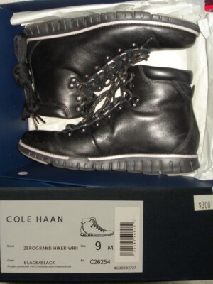 Cole Haan Black Boots ZeroGrand “C26254\