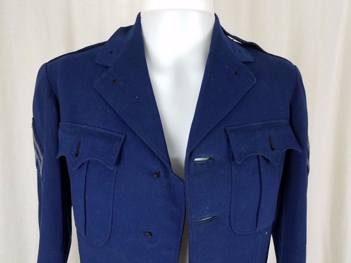 CULVER ROTC Blue Wool Serge Military Academy Cadet Coat Uniform