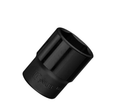 Genius Tools 1/2'' Drive 37mm Hand Socket, Black FREE SHIPPING