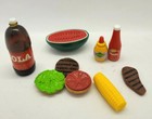 Tyco Kitchen Littles BARBEQUE BBQ set Barbie doll food cute nice 