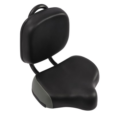 Extra Wide Bike Seat with Backrest and Comfortable Ergonomic Design for Men a...