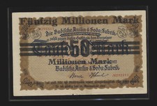 Ludwigshafen am Rhein 50 milionów marek BASF MM: W5-d1 Notgeld (649-B