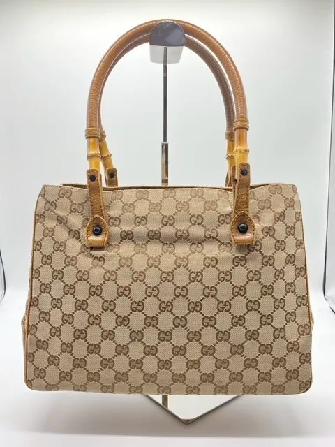 Sac à main Gucci GG toile bambou authenticité