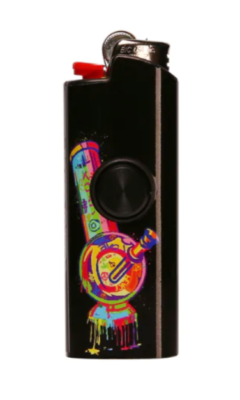 cigarette lighter fidget spinner ORIGINAL BIC FLKR LYTR, FLICKER LIGHTER FIDGET SPINNER - LIGHTER CASE FOR  BIC