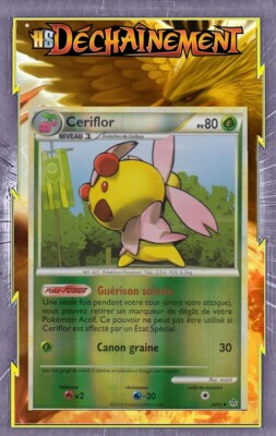 Ceriflor Reverse - HS02:Entfesselung - 28/95 - Französische Pokemon Karte
