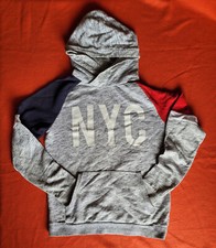 Boys H M Grey Red Blue boys Hoodie Size 13-14 Years Old