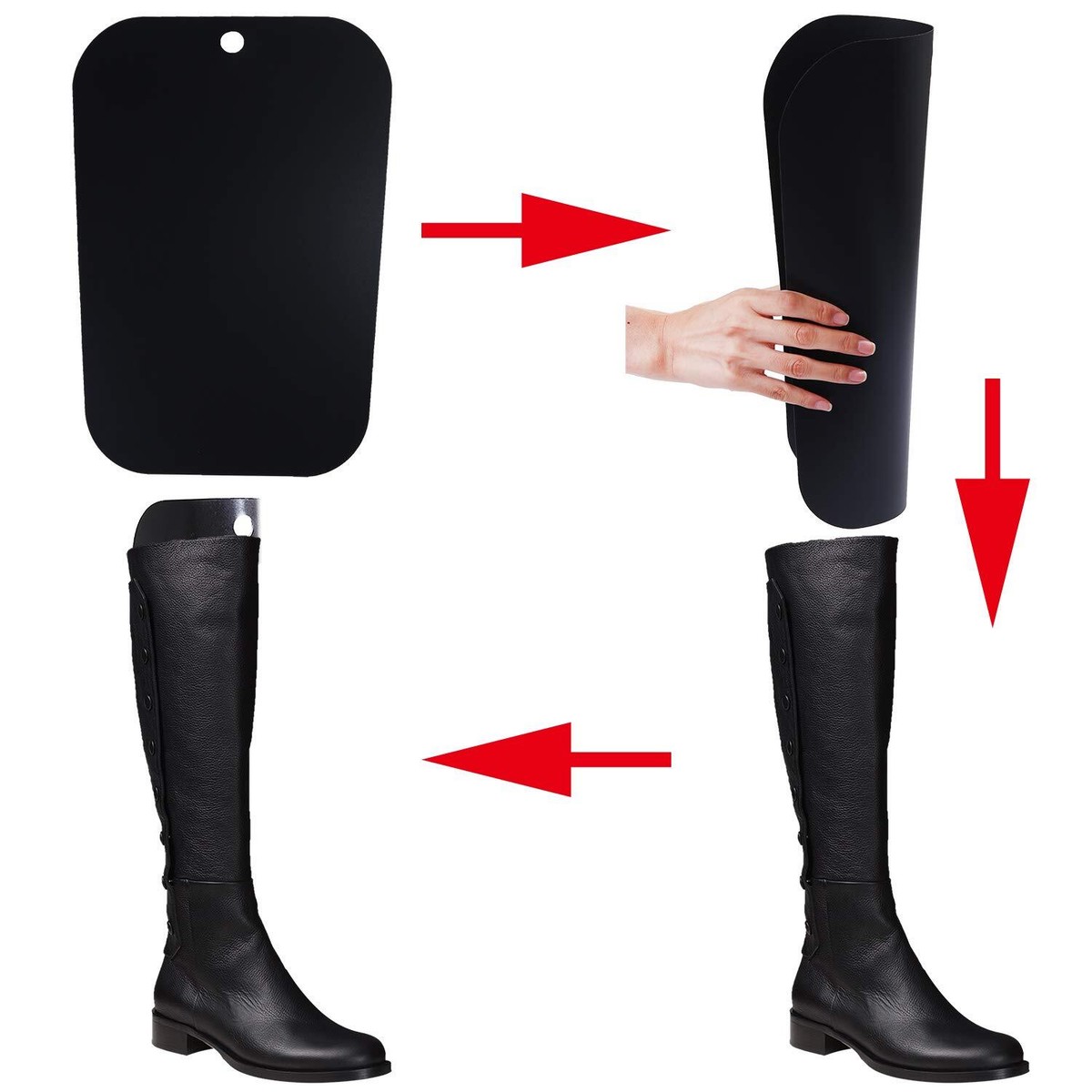 Rangement Bottes Hiver Insert De Forme De Botte, Supports De Bottes, Boot Shaper 10 Pouces, Shaper De Bottes Embauchoirs à Bottes Support De Bottes Hautes Pour Femme Et Homme, 6 Pièces Supports