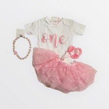 NEW Baby Girls 1st Birthday Tutu Skirt Outfit Set