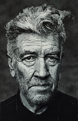 David Lynch Original Gemälde auf Leinwand