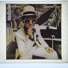 Vintage 1970s Heat Transfer | Elton John Greatest | NOS Iron-On T-Shirt Graphic