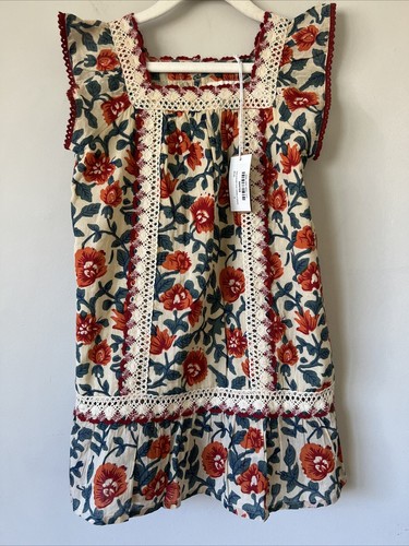Roberta Roller Rabbit Girls Rosetone Carmela Dress Size 6 Floral Cotton - Picture 2 of 9