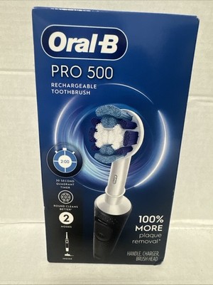 Oral-B Pro 500 Black Rechargeable Toothbrush