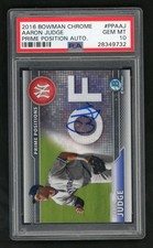 2016 Bowman Chrome Prime Positions Auto Aaron Judge #PPAAJ /250 PSA 10