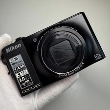 Nikon COOLPIX S8000 Digital Camera Compact 14.2 MP 10x Optical Zoom w/ Charger