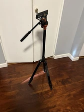 COMAN FF06S 73" Heavy Duty Professional Video Aluminum Tripod Q6 Video Head EUC