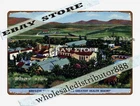 1940 Murrieta Mineral Hot Springs California Postcard Tin Sign house wall decor