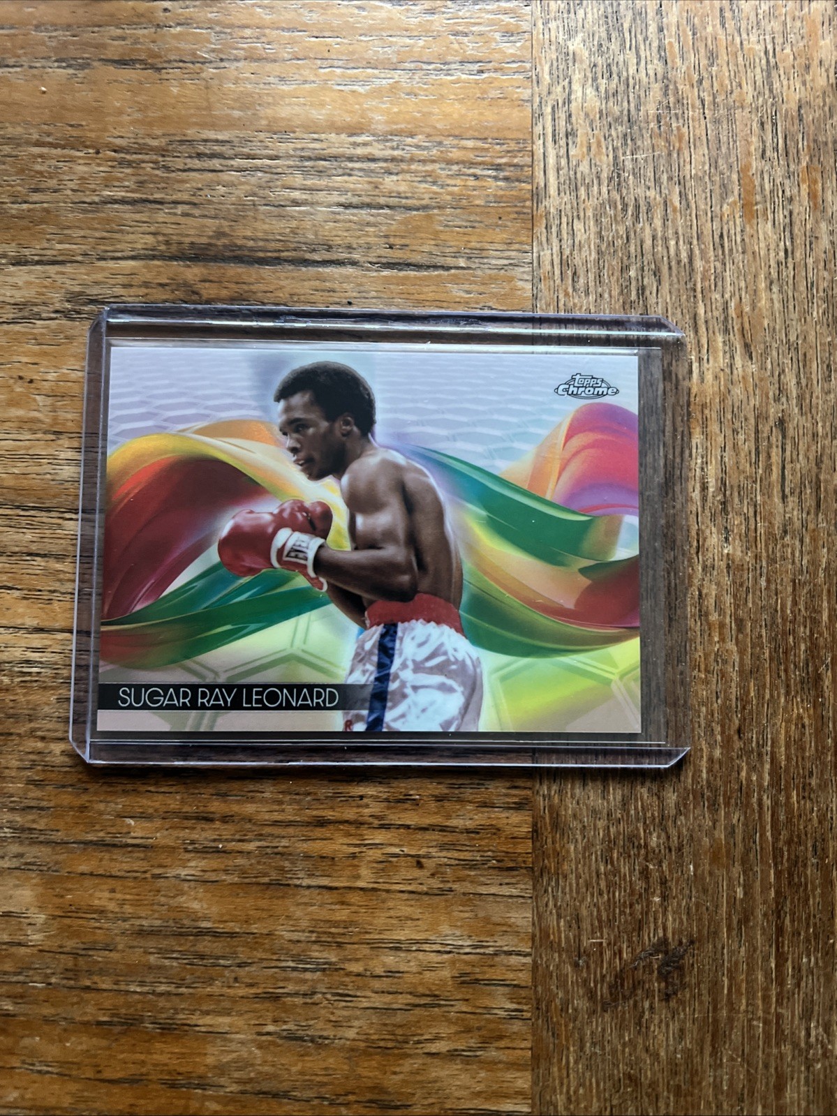 2024 Topps Chrome Boxing Helix #HX-15 Sugar Ray Leonard SSP Case Hit 999