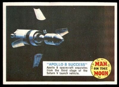 1969 Topps #7A Man on the Moon  APOLLO 8 SUCCESS    NM-MT