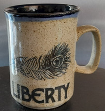 Vintage Dunoon Ceramics Liberty Blue Interior Glaze Mug. UK ONLY. Free Postage.