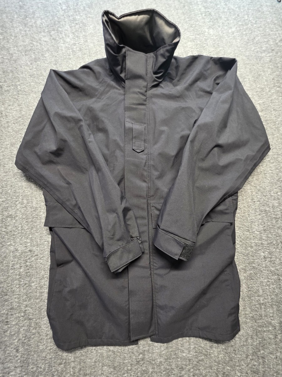 個人装備 US NAVY Cold Weather Parka GORE TEX m/xs US Navy Cold Weather GoreTex Parka Black SMALL XX SHORT Hooded