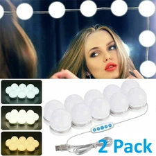 20 x Make Up Mirror Light 10 LED Kit Bulbs Vanity Lights Dimmable Lamp Hollywood
