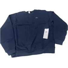 Alo Accolade Women's Crew Neck Pullover Navy M