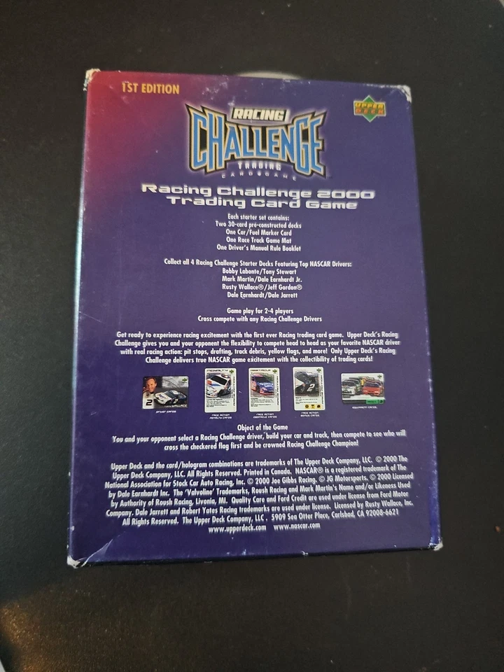 2000 Upper Deck Racing Challenge Starter Deck Box 60 Cards Vintage Open Box - Image 3 of 4