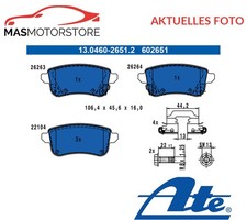 SATZ BREMSBELÄGE BREMSKLÖTZE HINTEN ATE 130460-26512 P FÜR NISSAN JUKE 86KW
