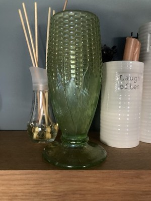 KARNEVALSGLAS ~ NORTHWOOD LIMETTE/EISGRÜNE MAISVASE ~