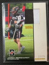 Jared Bernhardt 2025 Premier Lacrosse League 2-Color Game Used Jersey RC #13/25