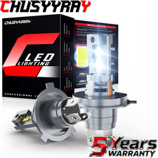 2x H4 9003 LED Headlight Bulbs High Low Beam Conversion Kit 6000K white