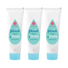 Johnson's Baby Milk Rice Cream Gentle Moisturizer for Soft Baby Skin 50g X 3